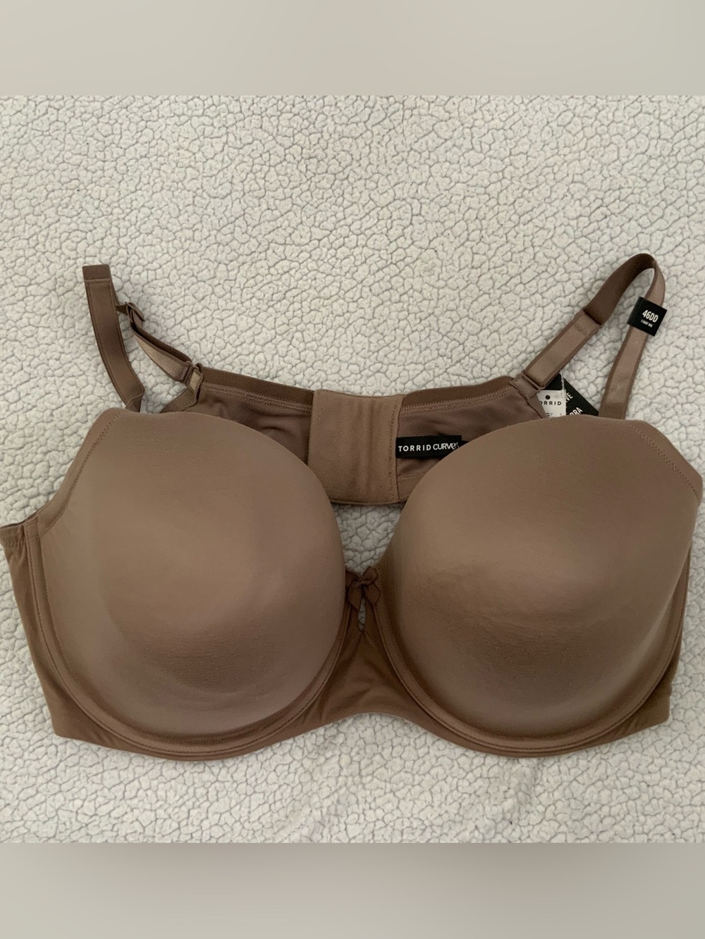 Torrid Curve Bra Push Up Plunge Taupe Women 46DD Lined Underwire New With Tags